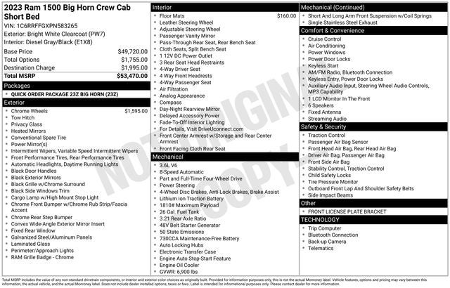 2023 RAM 1500 Big Horn/Lone Star