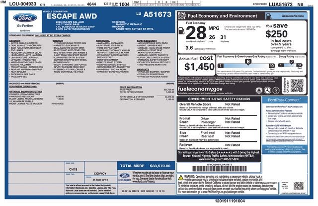 2020 Ford Escape SEL