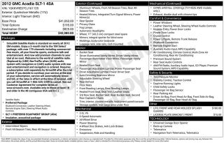 2012 GMC Acadia SLT-1