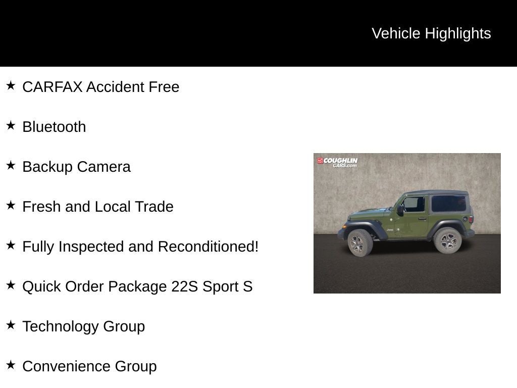 2021 Jeep Wrangler Sport S