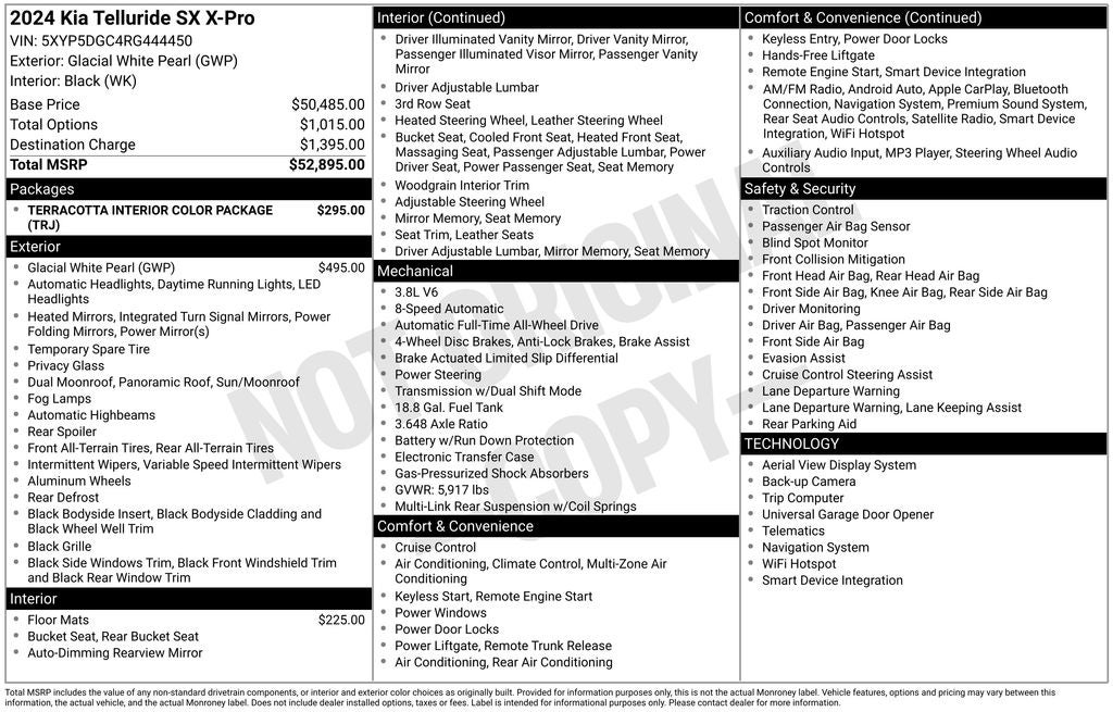 2024 Kia Telluride SX X-Pro