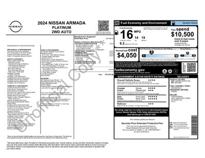 2024 Nissan Armada Platinum