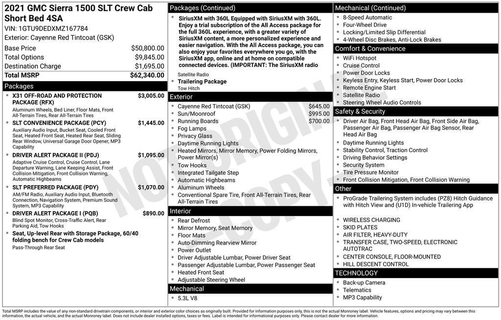 2021 GMC Sierra 1500 SLT