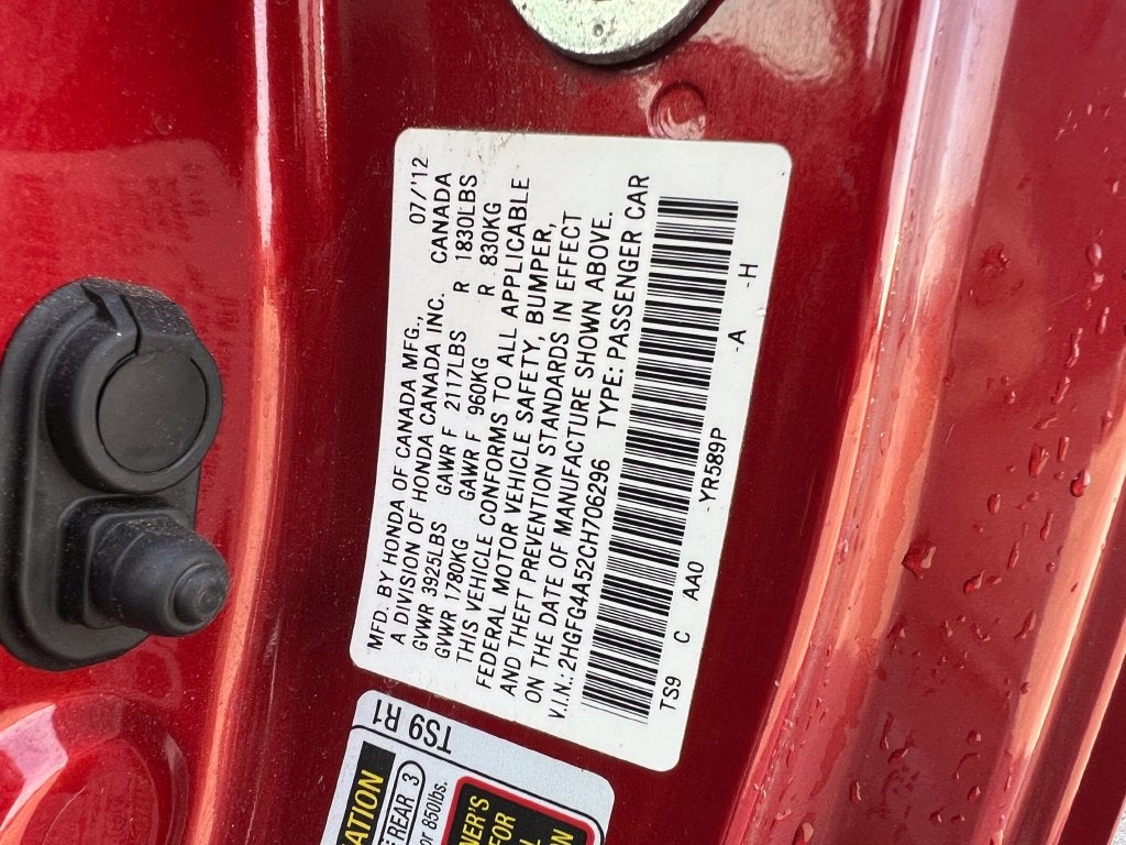 2012 Honda Civic Si