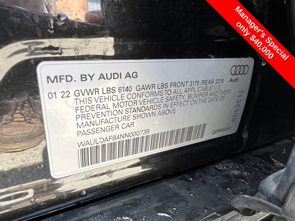2022 Audi A8 L 55 quattro