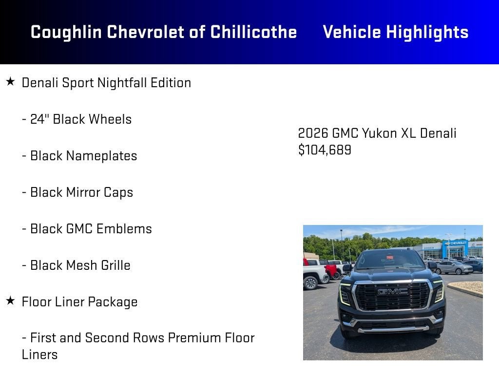 2026 GMC Yukon XL Denali