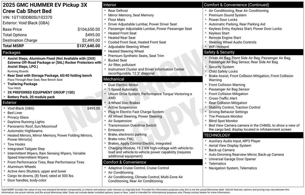 2025 GMC HUMMER EV Pickup 3X