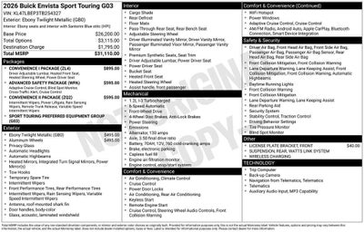 2026 Buick Envista Sport Touring