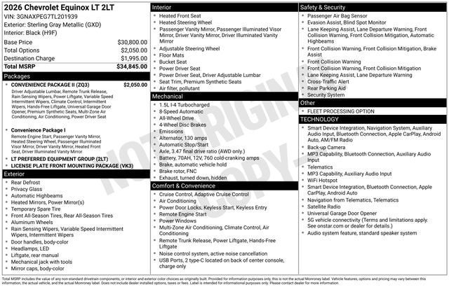 2026 Chevrolet Equinox LT