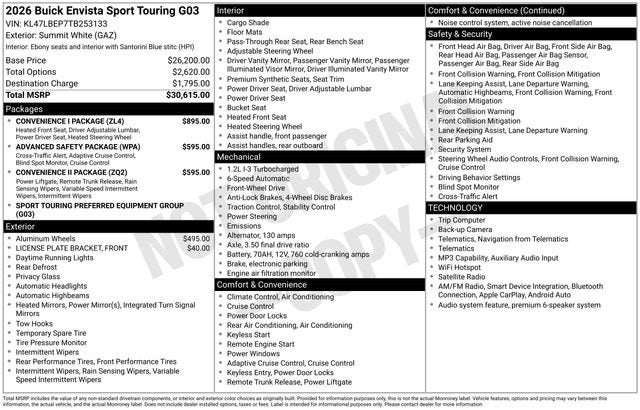 2026 Buick Envista Sport Touring