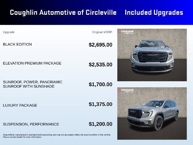 2027 GMC Acadia Elevation