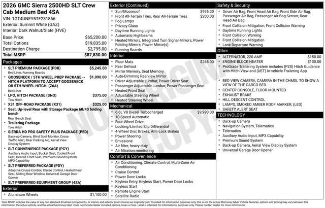 2026 GMC Sierra 2500 HD SLT