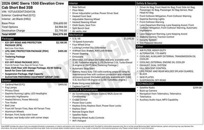 2026 GMC Sierra 1500 Elevation