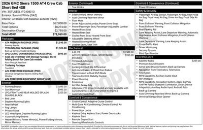 2026 GMC Sierra 1500 AT4