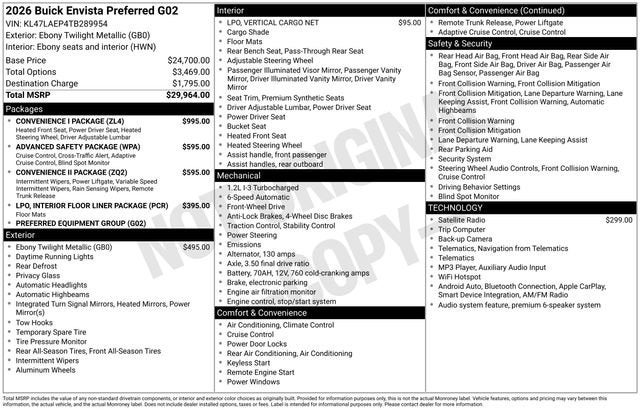 2026 Buick Envista Preferred