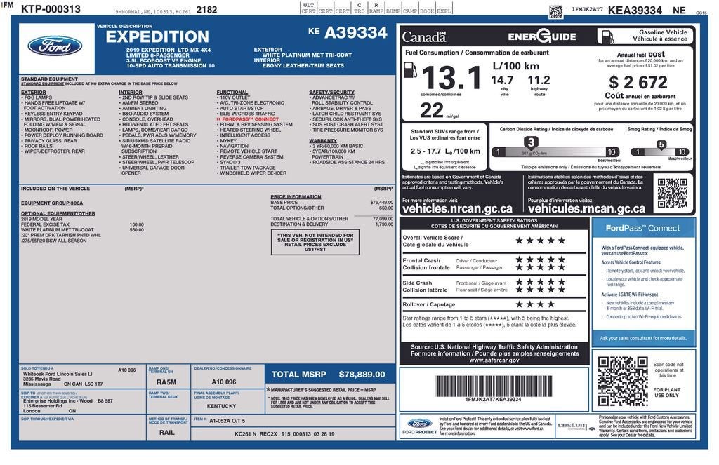 2019 Ford Expedition Max Limited