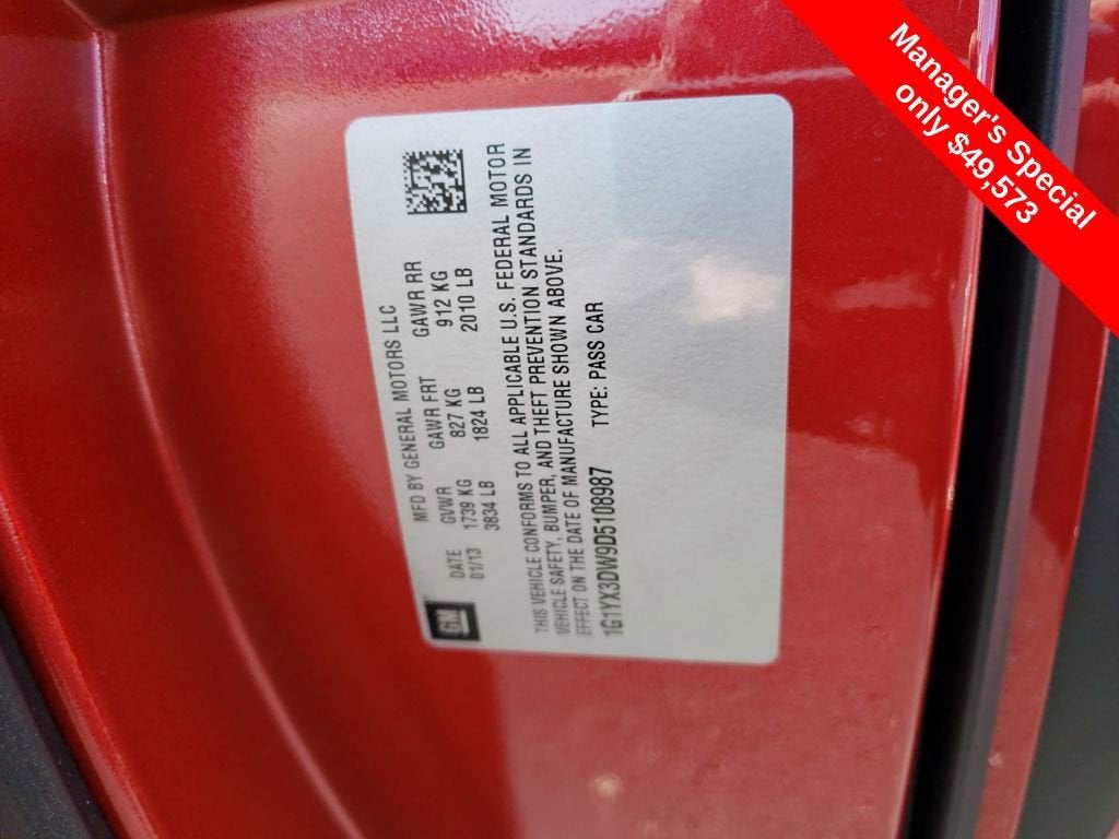 2013 Chevrolet Corvette Grand Sport Grand Sport 4LT