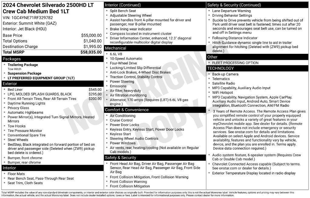 2024 Chevrolet Silverado 2500 HD LT